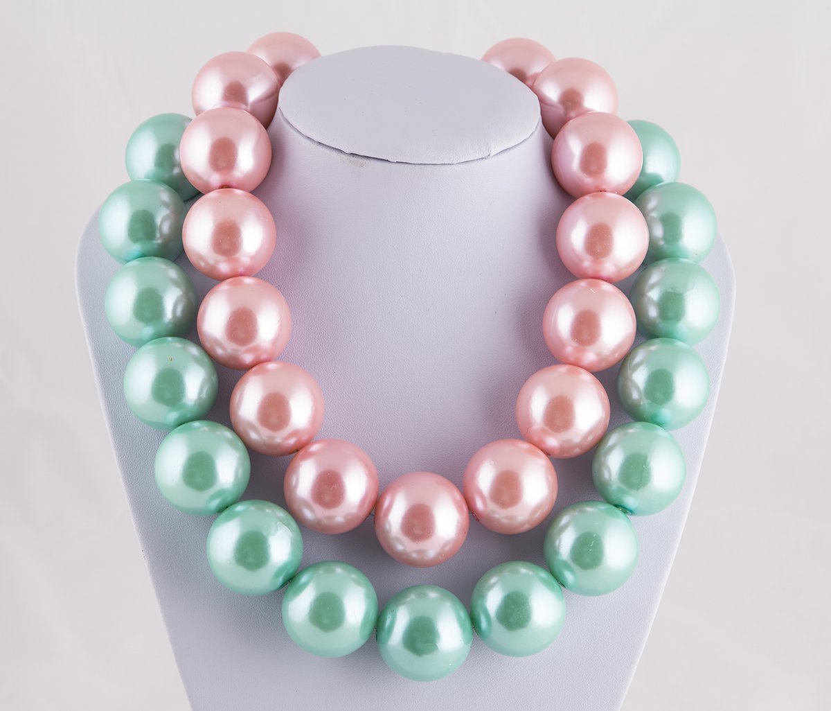 Huge faux pearl necklace gift 30mm large pearl statement necklace gift