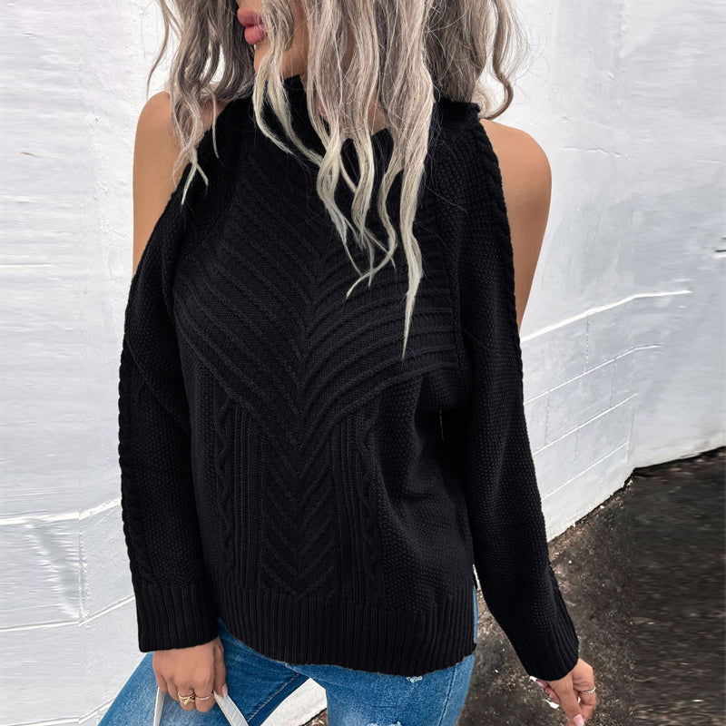 O Neck Twist Sweaters Jumper Tops